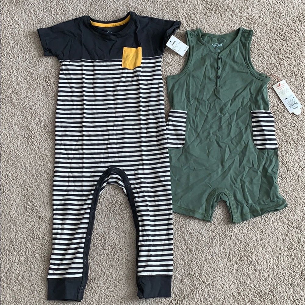 NWT 24M Boys 2pc tank short and romper
